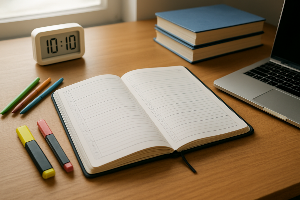 Daily Study Plan की Structure