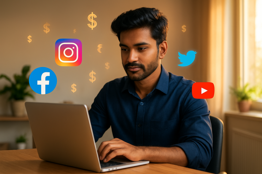 Social Media का इस्तेमाल करके पैसे कमाएं